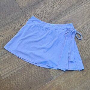Lilac Wrap Tennis Skirt with Side Tie